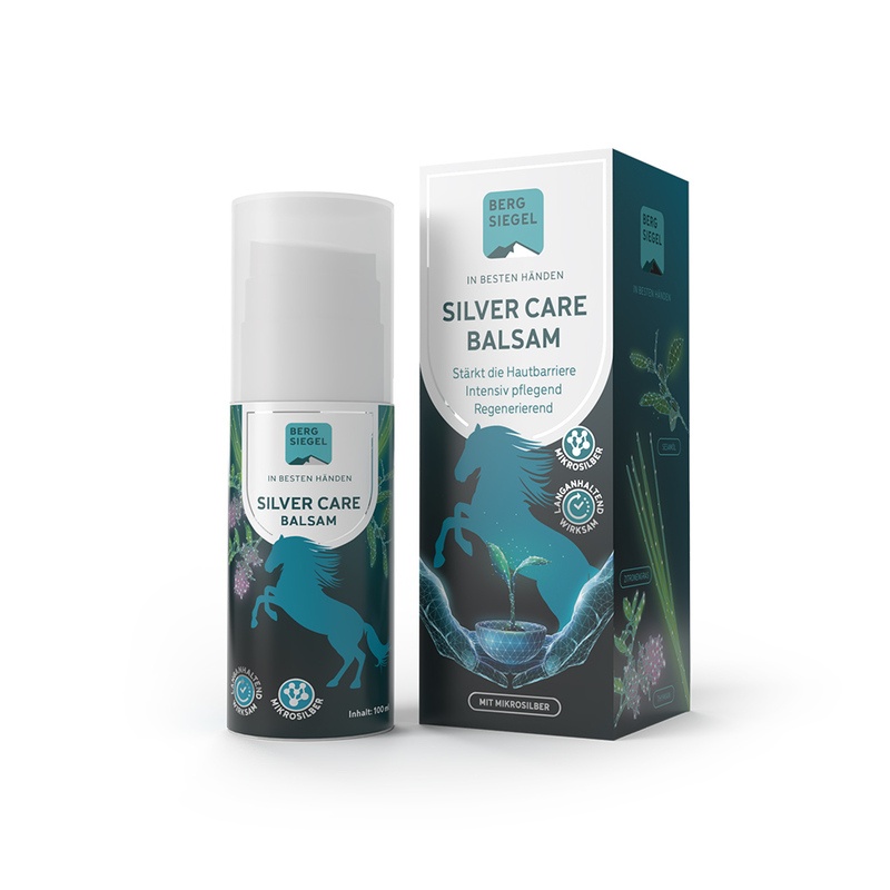 Silver Care Balsam Umverpackung und Flasche